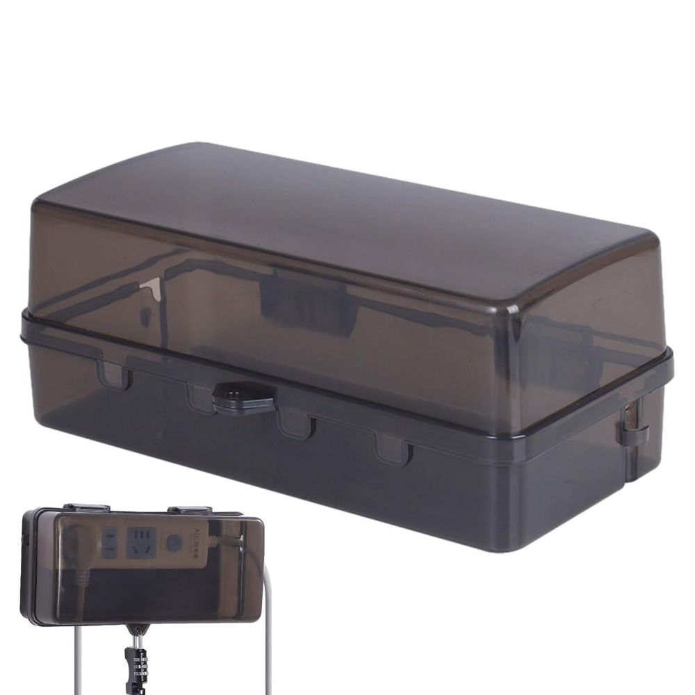 Outdoor Power Strip With Cover - 屋外電気ボックス 防水ケーブル管理ボックス 防雨耐候性プラグボックス 屋外延長リードカバー
