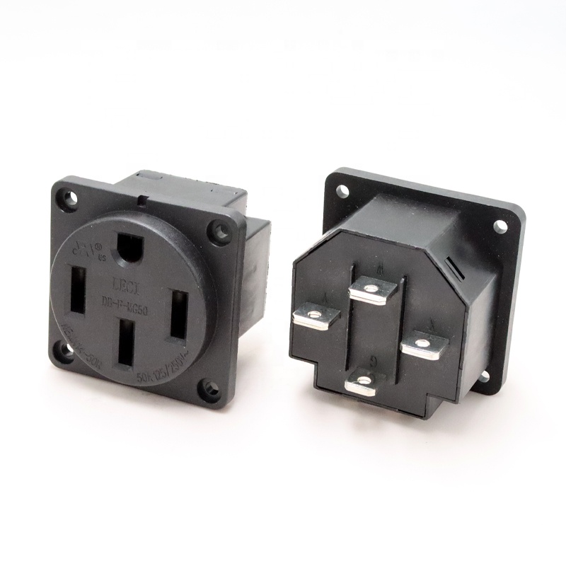 Outdoor Power Receptacle - NEMA 14-50Rレセプタクル 50アンペア RV電源インレットソケット 屋外電源コンセントボックス 発電機対応プラグ＆ソケット製品