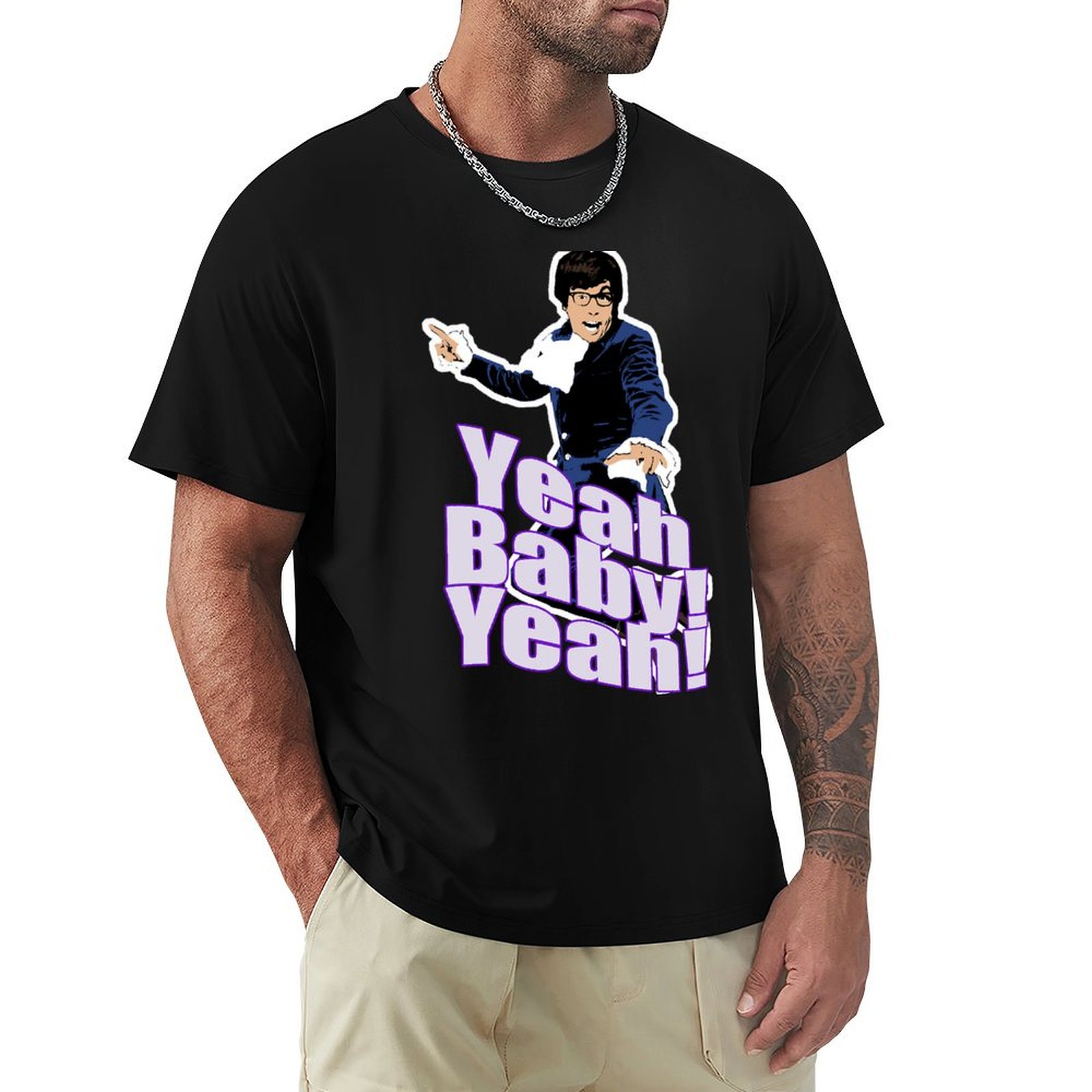 Outdoor Power Austin - オースティン・パワーズ Yeah Baby Yeah リラックスフィット Tシャツ