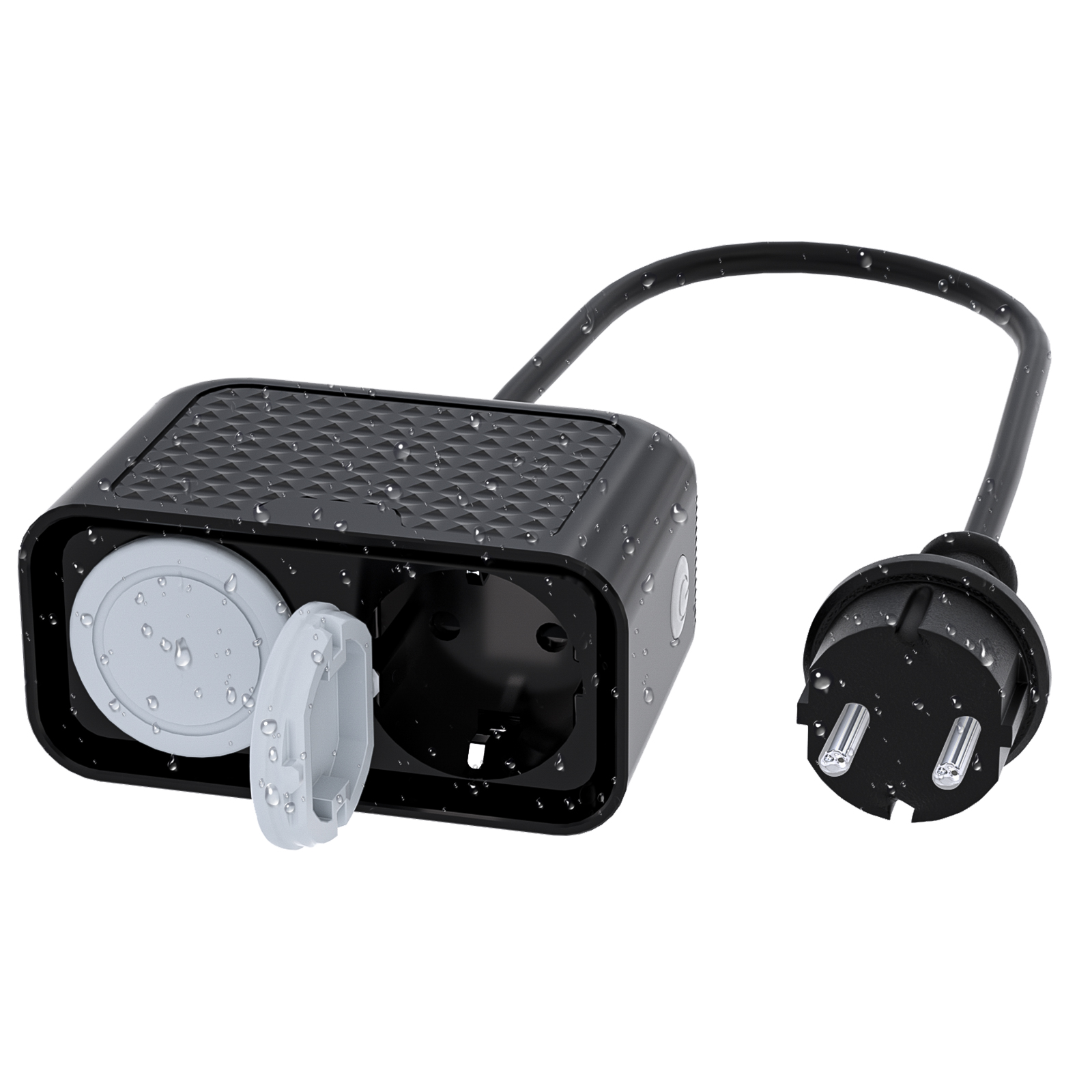 Outdoor Power Outlet With Remote Control - Eu WIFI スマート屋外電源ソケット、防水 IP44、Doodle Smartlife、リモコン、タイミング サポート、Alexa