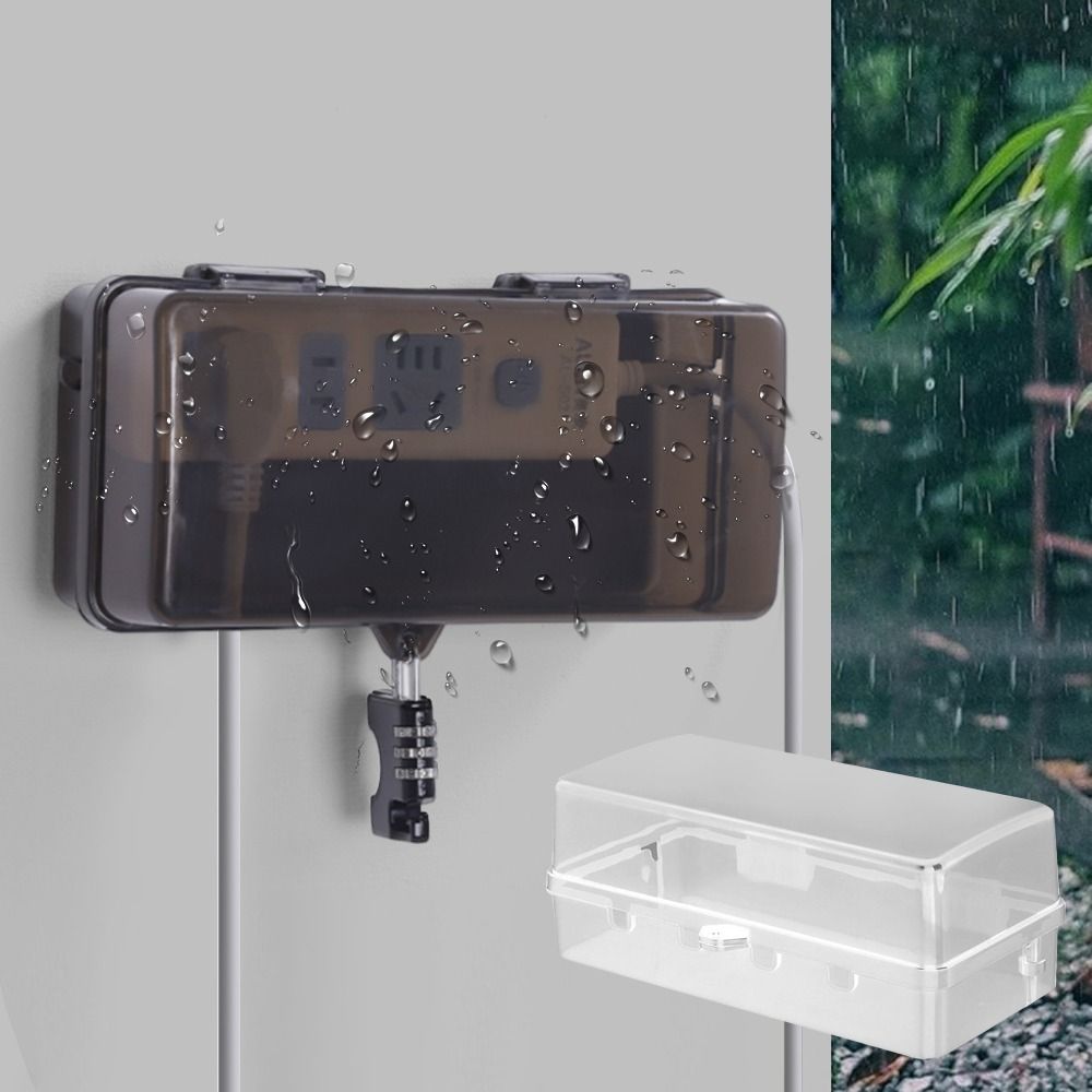 屋外電気ボックス 防水ケーブル管理ボックス 防雨耐候性プラグ - Outdoor Power Strip With Cover のレビューと価格