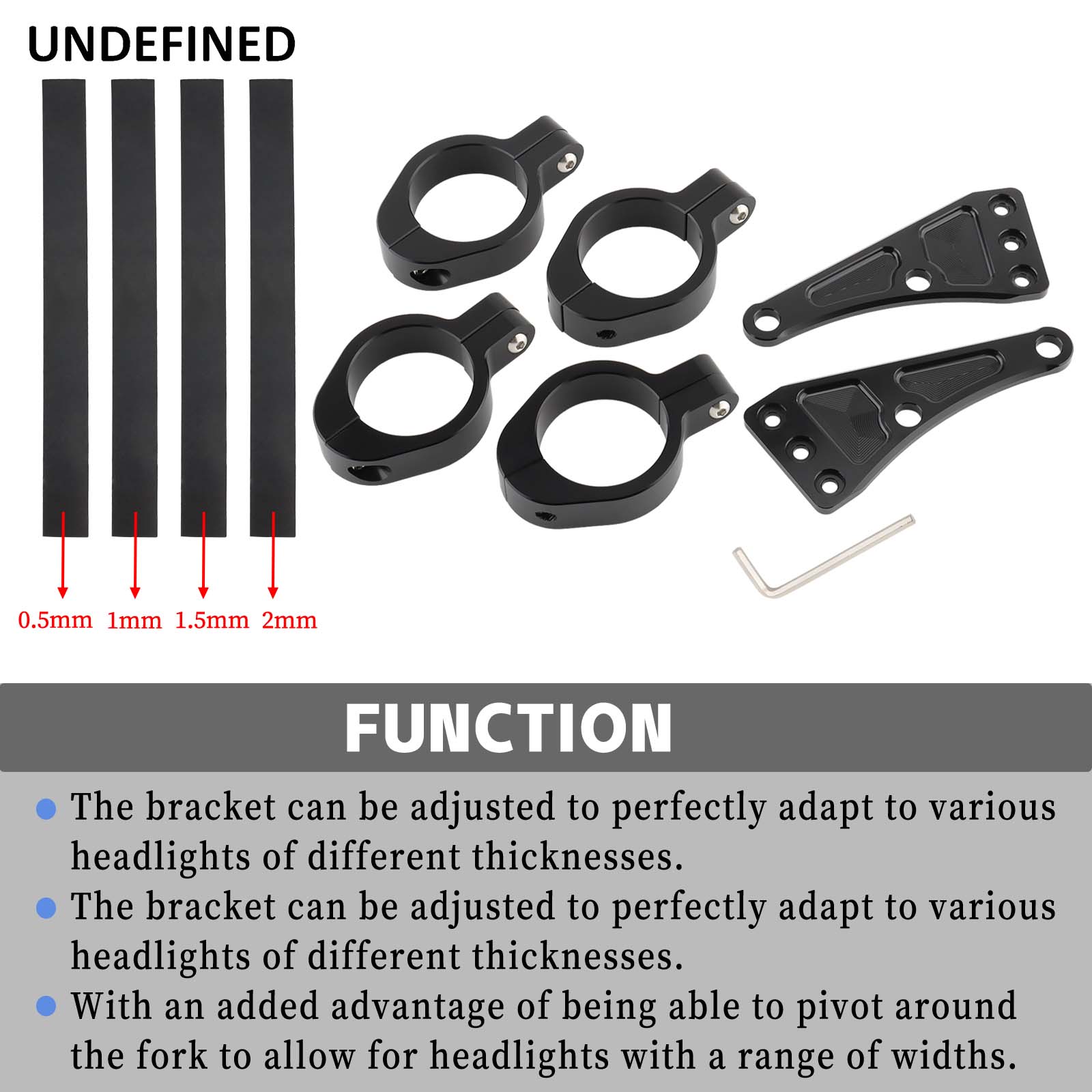 ユニバーサルヘッドライトサポートクランプ,ヘッドチューブ,ラ - Outdoor Power Usa のレビューと価格