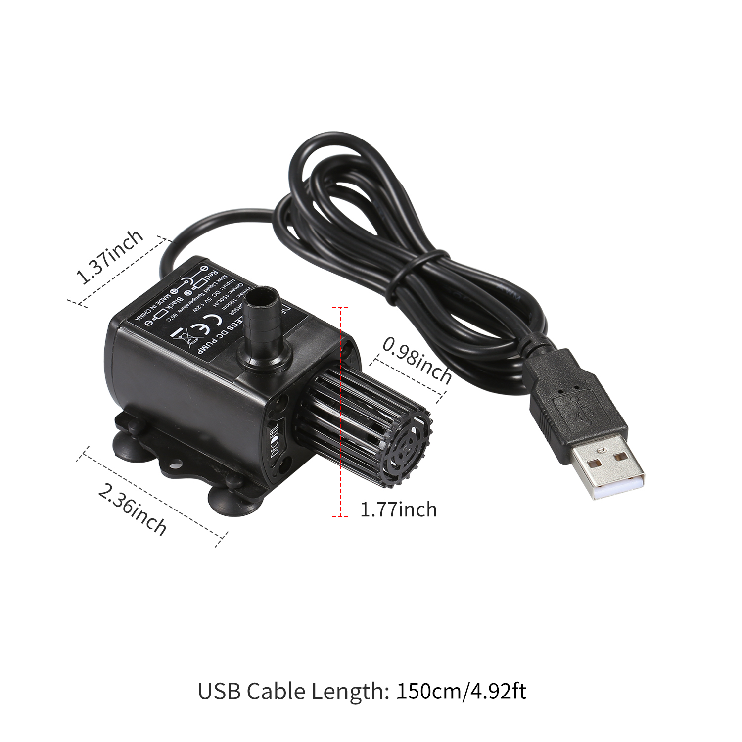 Decdeal-超静音USBウォーターポンプ,ミニDC 5V - Water Pump Submersible のレビューと価格