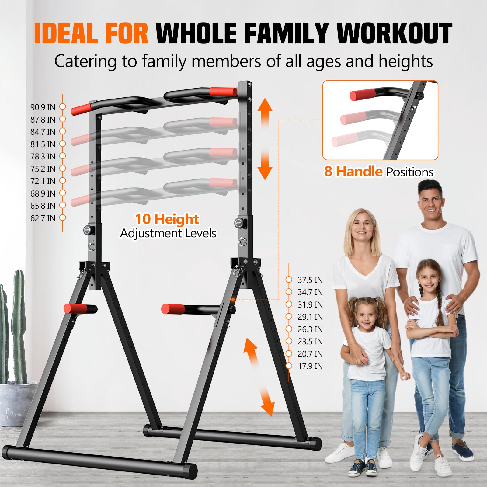 折りたたみ式パワータワー懸垂バー ディップススタンド 調節可 - Outdoor Power Tower Pull Up Bar のレビューと価格