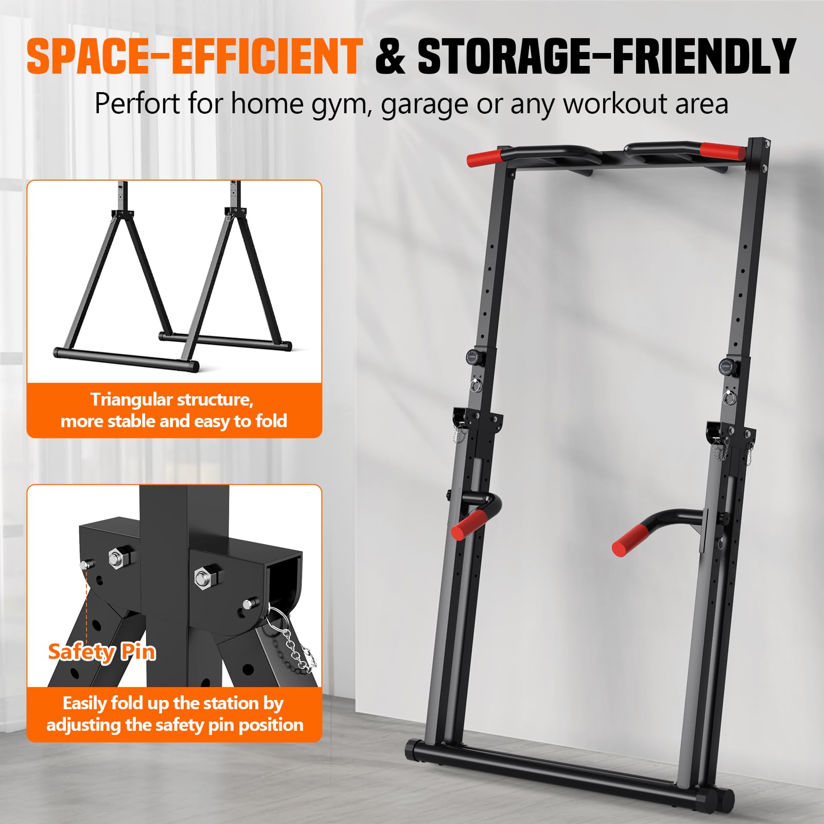 折りたたみ式パワータワー懸垂バー ディップススタンド 調節可 - Outdoor Power Tower Pull Up Bar のレビューと価格