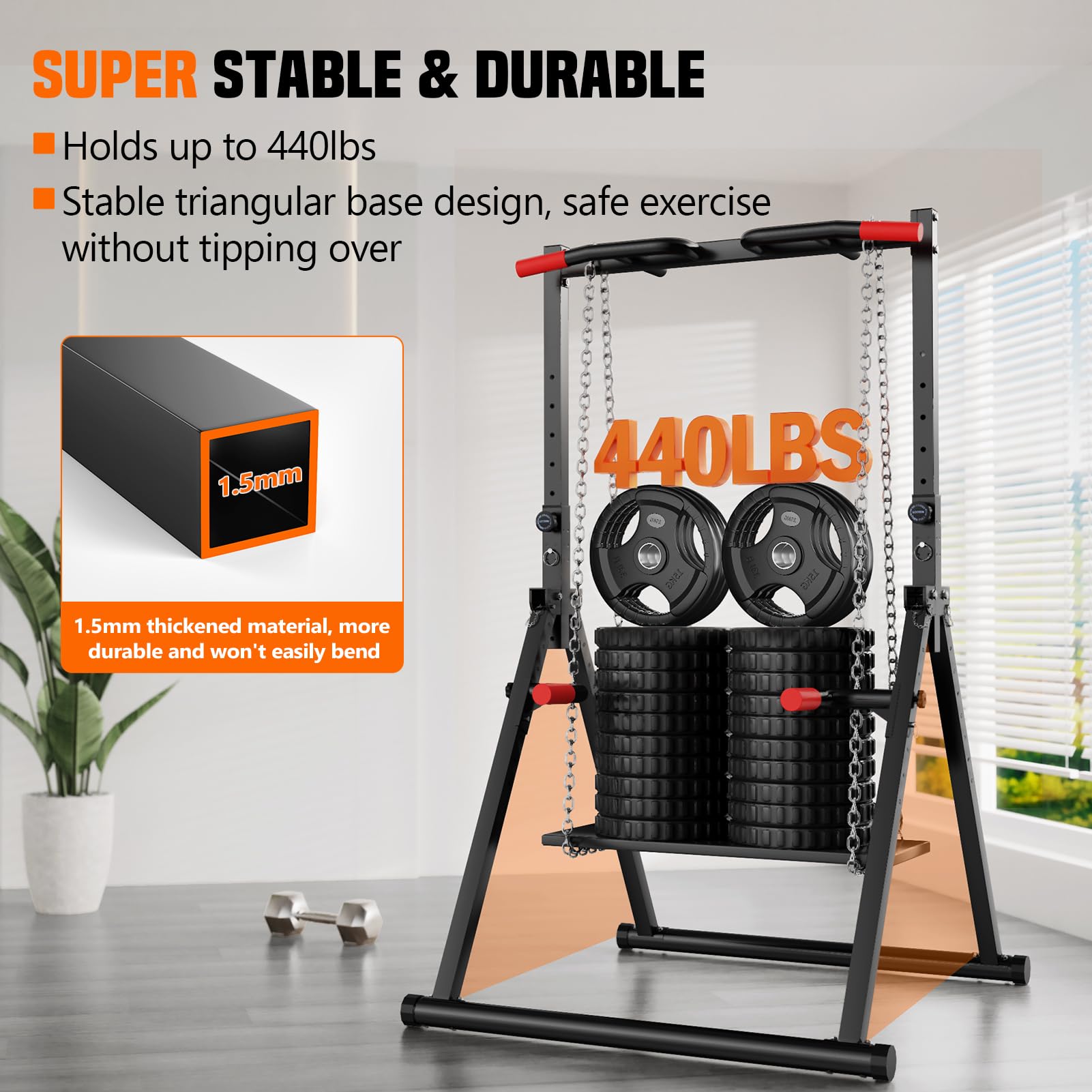 折りたたみ式パワータワー懸垂バー ディップススタンド 調節可 - Outdoor Power Tower Pull Up Bar のレビューと価格