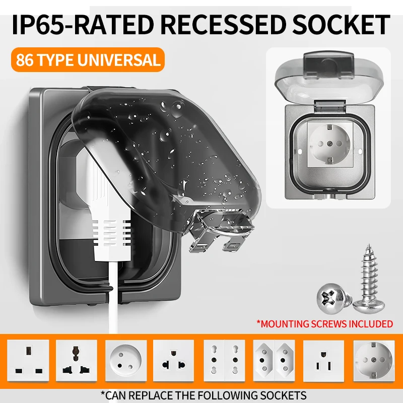 IP65防水屋外コンセント -16A高出力ウォールプレート2 - Outdoor Power Receptacle のレビューと価格