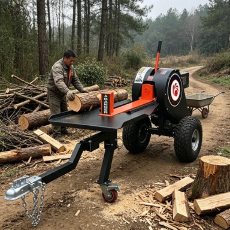 7トン電動薪割り機、油圧式木材加工機、家庭用庭園用ポータブル - Log Splitter Electric のレビューと価格