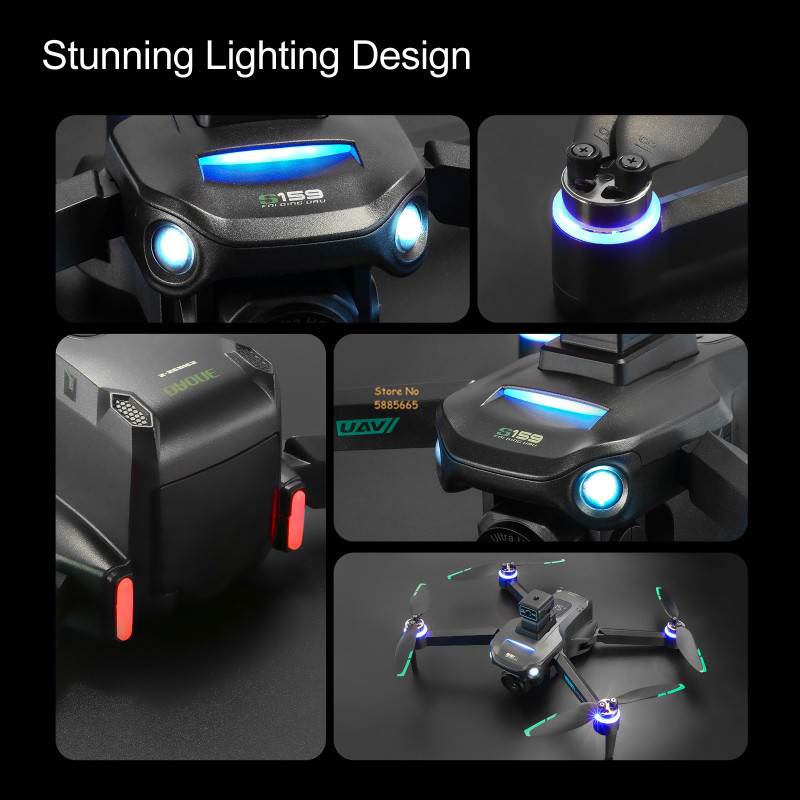 リモコン付きクワッドコプタードローン,障害物回避,LEDスク - Outdoor Usb Power Bank のレビューと価格