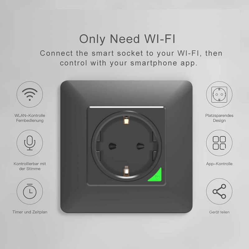 Savorui-電気コンセントIP66,EUプラグ,防水,屋 - Outdoor Power Outlet With Remote Control のレビューと価格