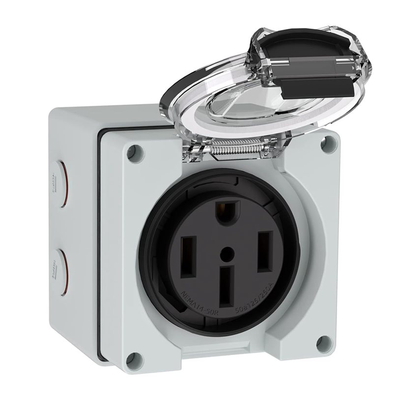 Y17A 6X 50Amp 電源コンセントボックス、125/ - Outdoor Power Receptacle のレビューと価格