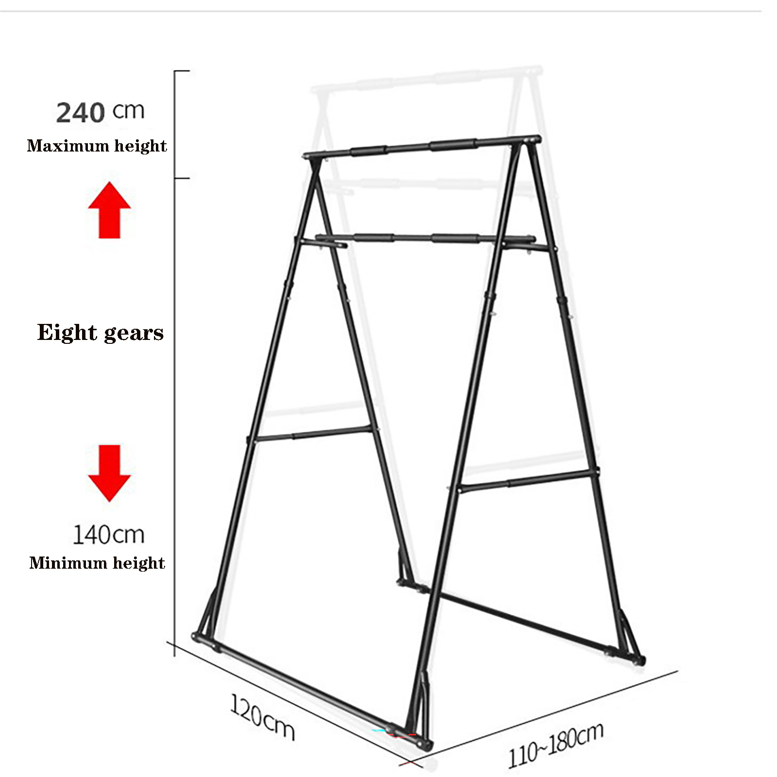 高品質ホームジム懸垂バー折りたたみ式ディップバー多機能パワー - Outdoor Power Tower Pull Up Bar のレビューと価格