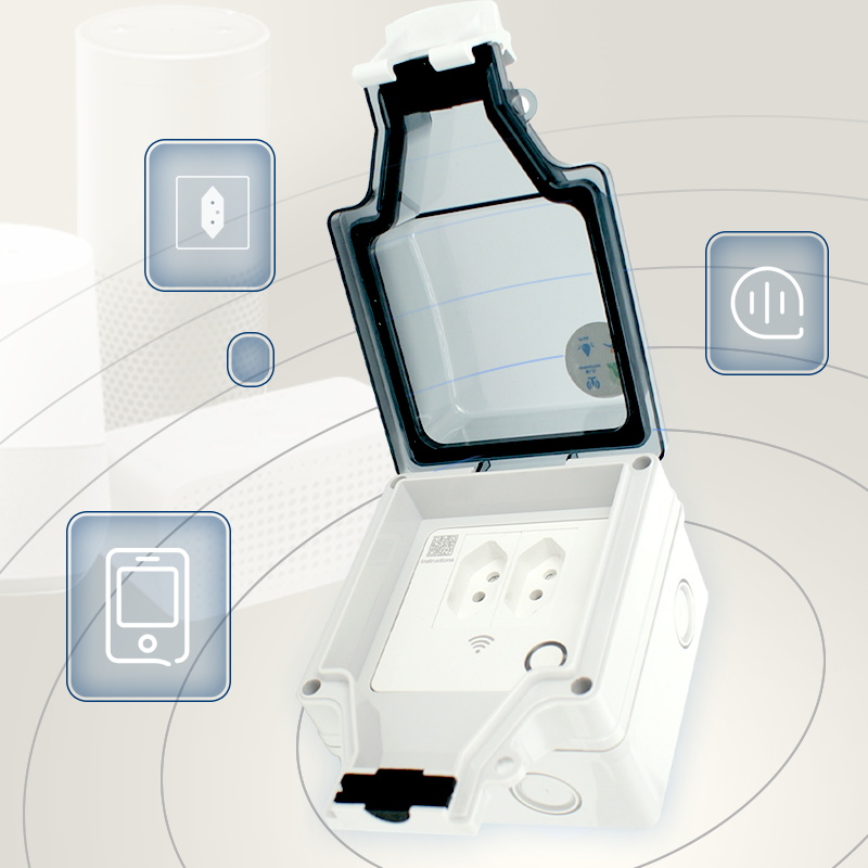 スマートプラグIP66,wifi,屋外コンセント,防水,音声 - Outdoor Power Outlet With Remote Control のレビューと価格