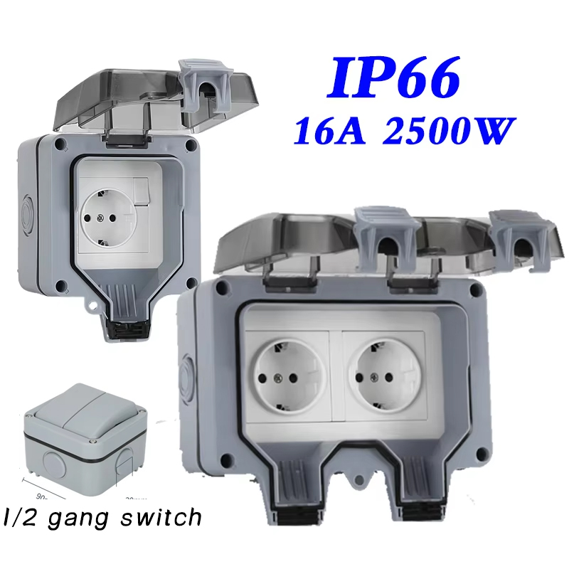 EU KR 屋外壁防水ソケット 16A コンセント韓国電力  - Outdoor Power Usa のレビューと価格