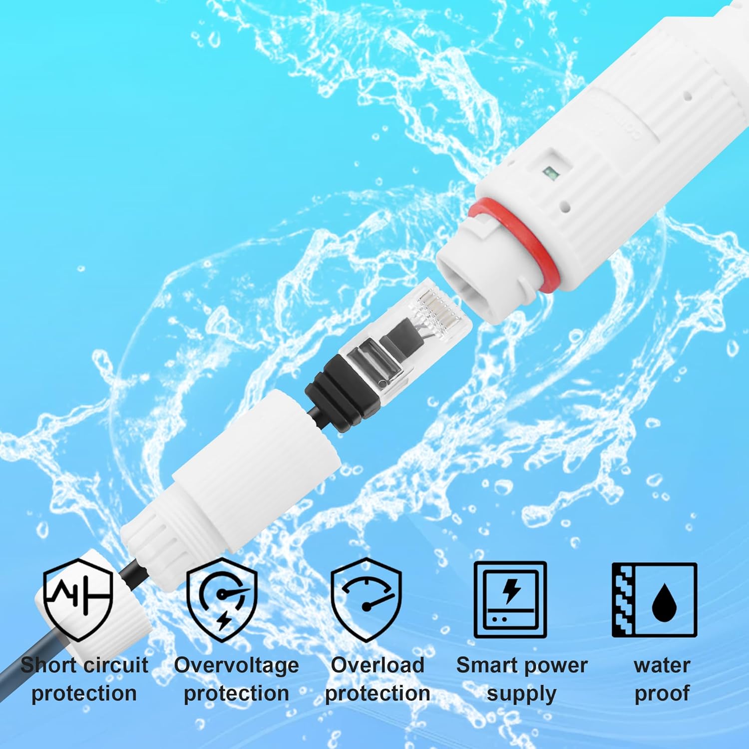POE to USB-C 電源コンバーター RJ45 メス  - Outdoor Power Monitor のレビューと価格