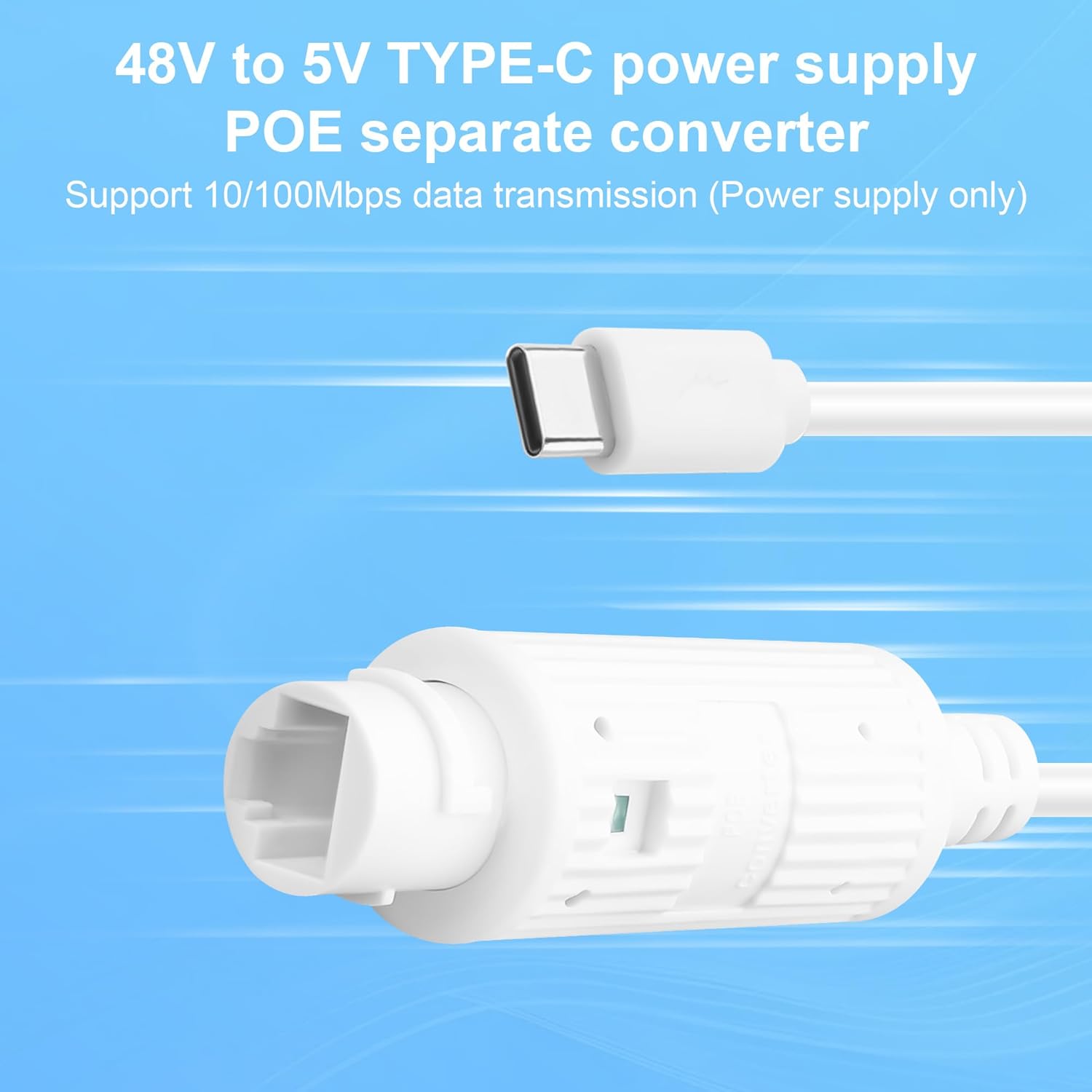 POE to USB-C 電源コンバーター RJ45 メス  - Outdoor Power Monitor のレビューと価格