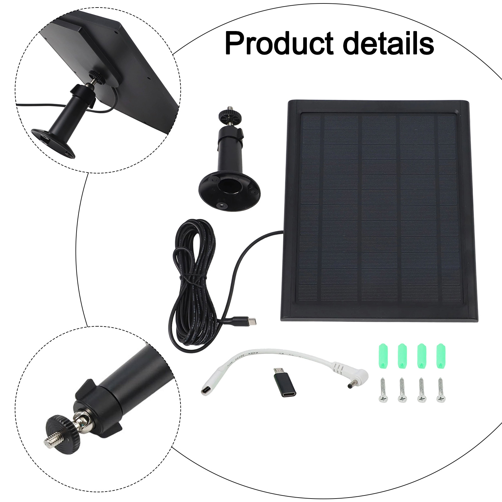 リングデバイス用 ソーラーチャージャー リング用 屋外用エネ - Outdoor Power Adapter Usb のレビューと価格