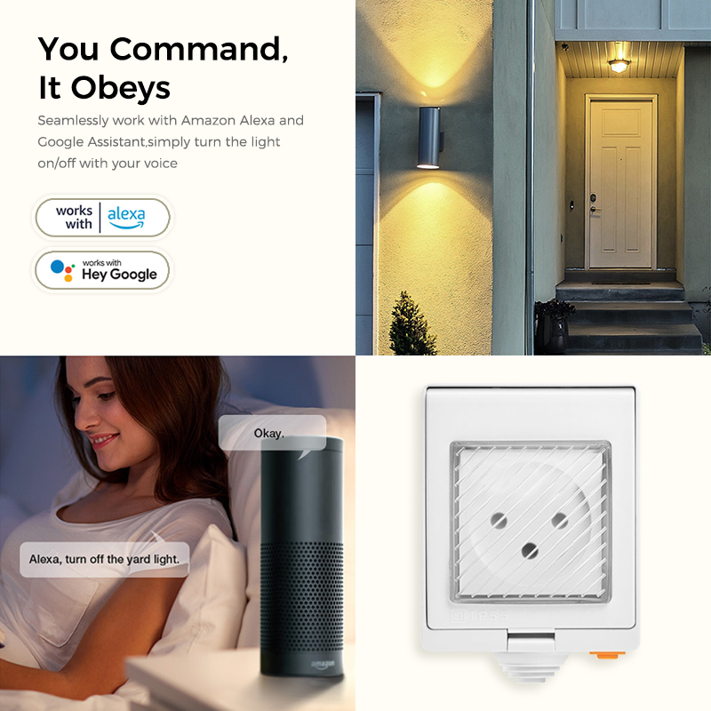 Avoir-Tuya-スマートwifiプラグ,ワイヤレス制御 - Outdoor Power Outlet With Remote Control のレビューと価格