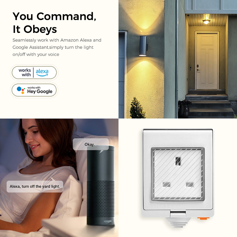 Avoir-スマート防水電源ソケット、屋外電源コンセント、a - Outdoor Power Outlet With Remote Control のレビューと価格