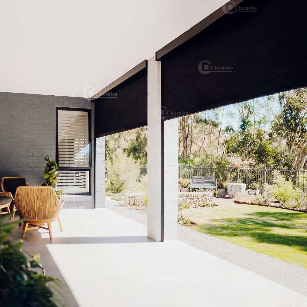 インテリジェント制御防水屋外ブラインドカスタムアルミ防風ロー - Outdoor Power Roller Shades のレビューと価格