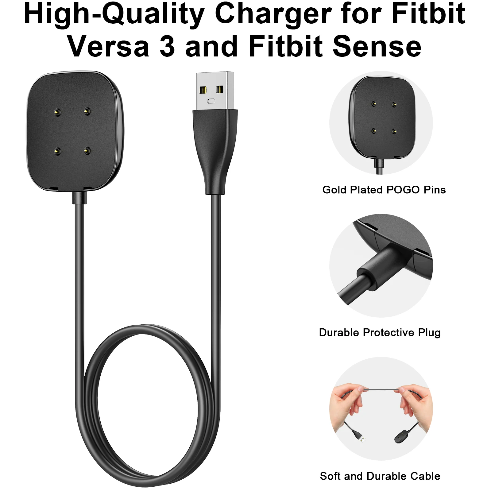 ポータブル USB 磁気充電器ドックアダプタ Fitbit  - Outdoor Usb Power Adapter のレビューと価格