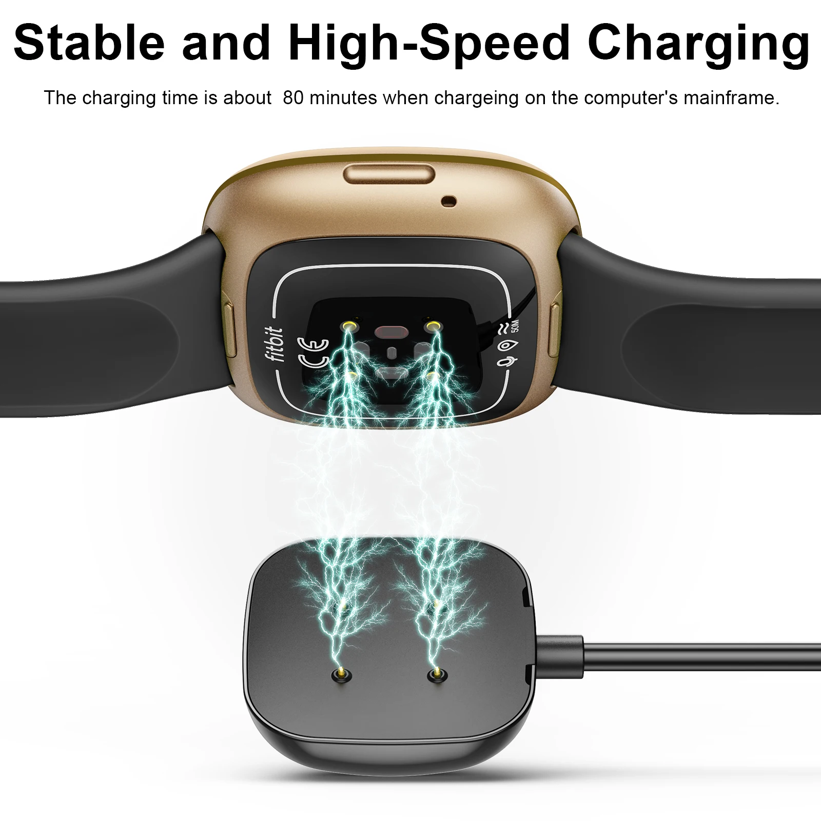 ポータブル USB 磁気充電器ドックアダプタ Fitbit  - Outdoor Usb Power Adapter のレビューと価格