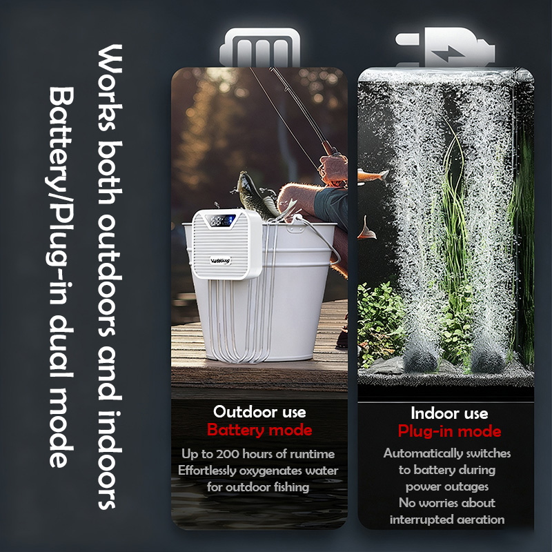 3W水槽用酸素ポンプ釣り用酸素供給器屋外水槽USB充電式酸素 - Outdoor Usb Power Adapter のレビューと価格