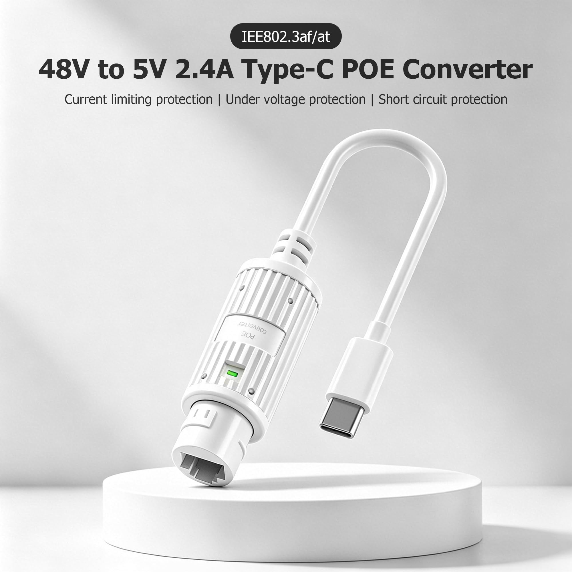 POEからUSB-Cへの電源コンバーター、屋外防水RJ45メ - Outdoor Power Monitor のレビューと価格