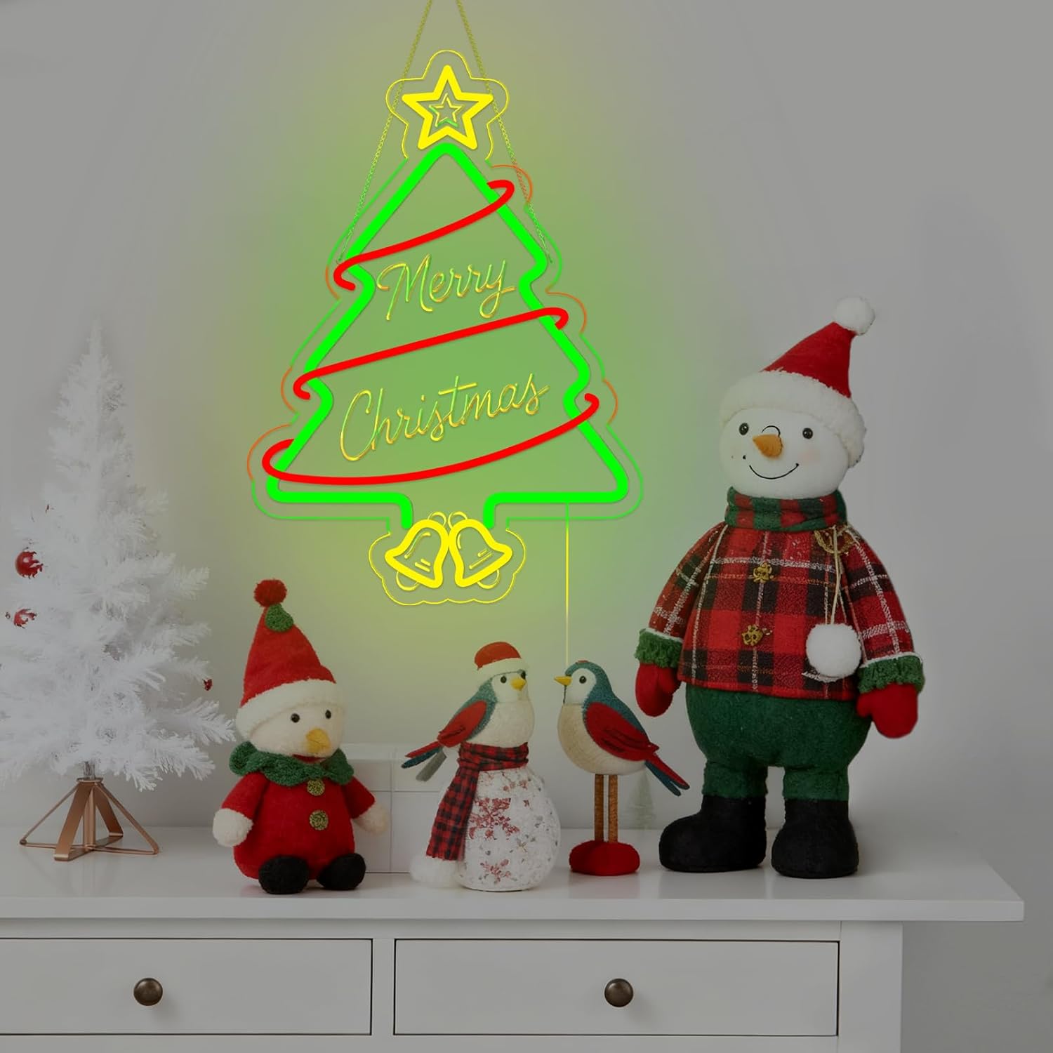 クリスマスツリーネオンサイン USB電源ネオンサイン クリス - Outdoor Power For Christmas Lights のレビューと価格