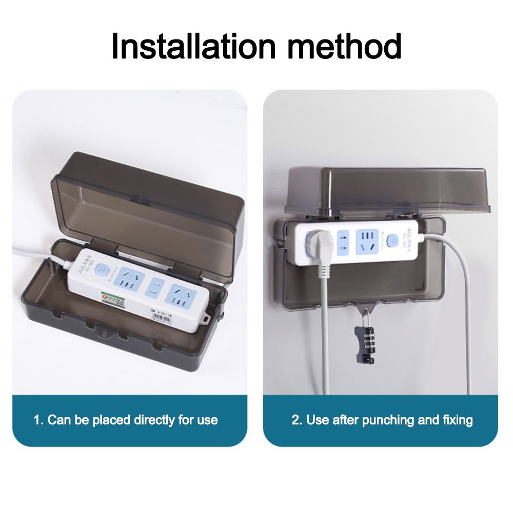 ポータブルプラスチックプラグボックス盗難防止防水ケーブル管理 - Outdoor Power Outlet Weatherproof のレビューと価格