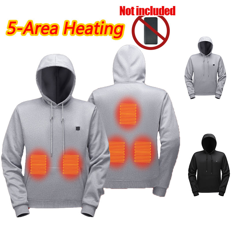 5ゾーン加熱パーカー加熱服男性女性パーカーUSB加熱暖かい屋 - Outdoor Usb Power Bank のレビューと価格
