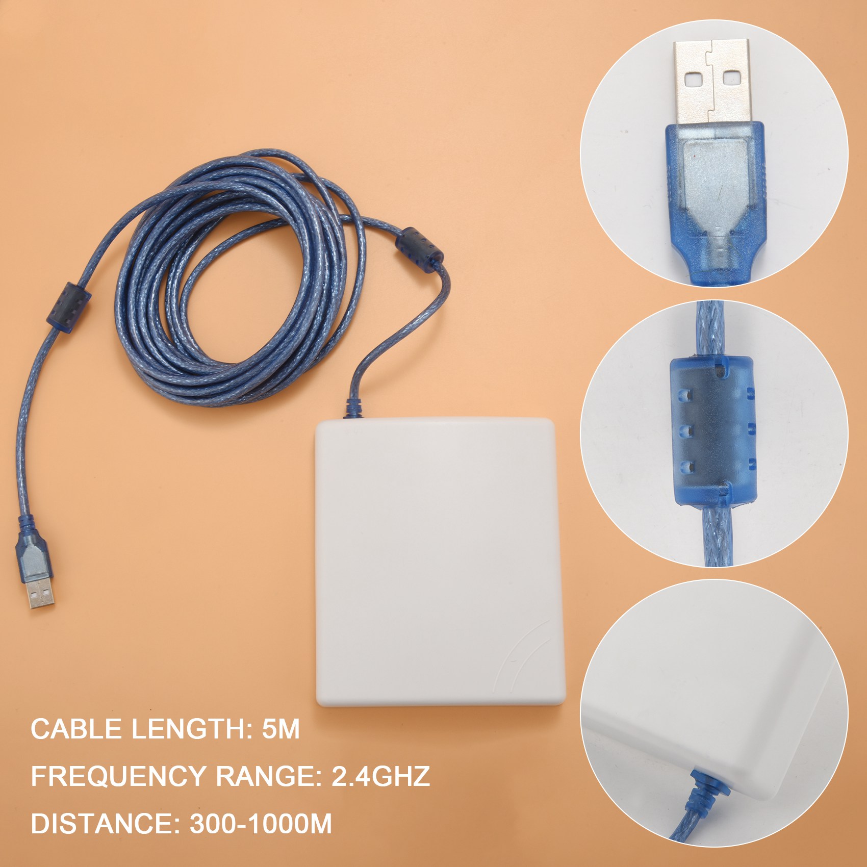 A53M-150Mbps 高利得14Dbiアンテナ 5Mケー - Outdoor Usb Power Adapter のレビューと価格
