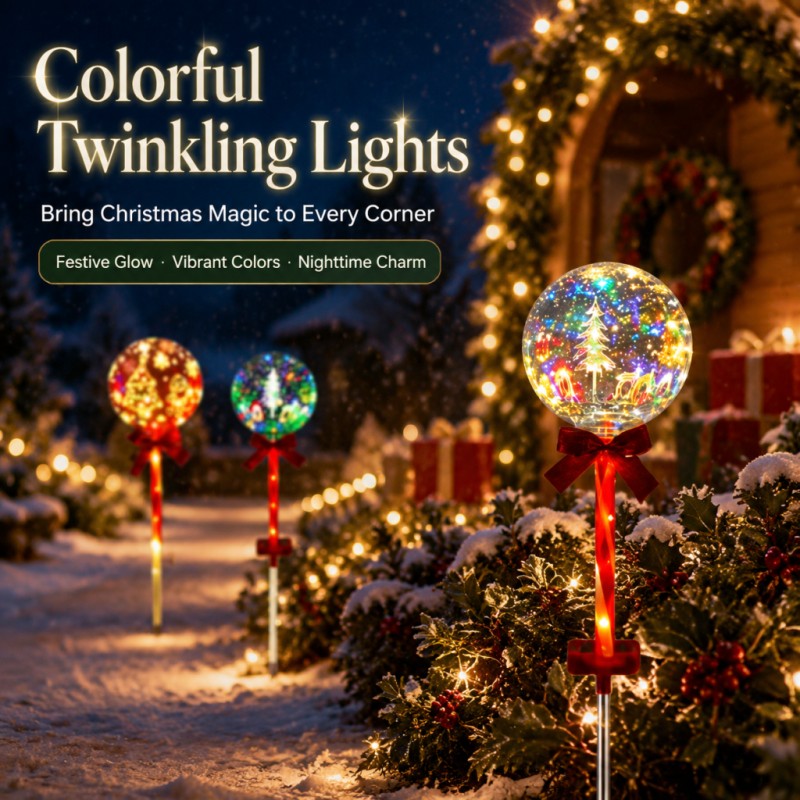 クリスマスボールLEDソーラー式防水屋外ライト、グラウンドラ - Outdoor Power For Christmas Lights のレビューと価格