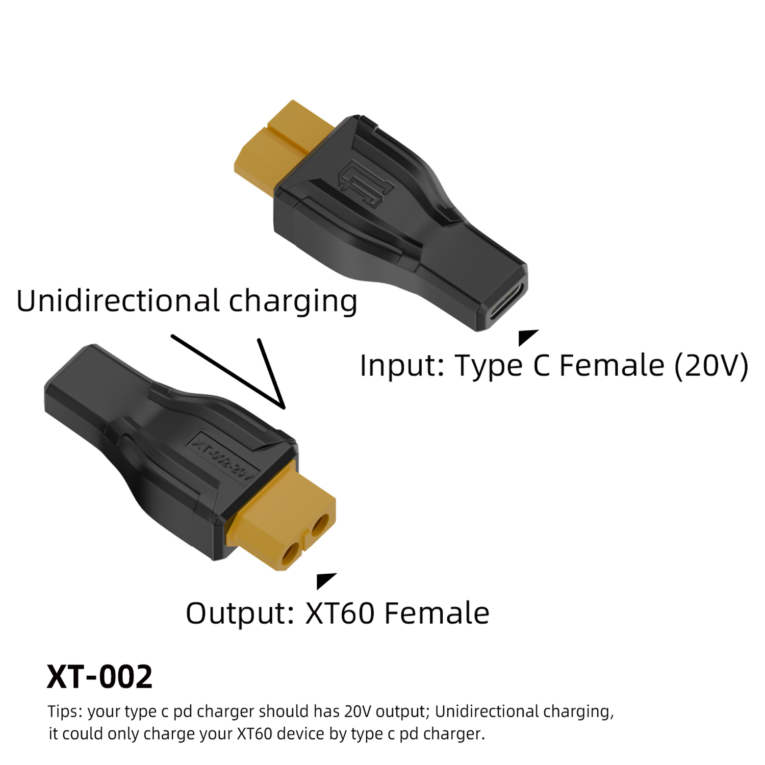 USBタイプCメス-XT60アダプターコンバーター、充電コネ - Outdoor Usb Power Adapter のレビューと価格