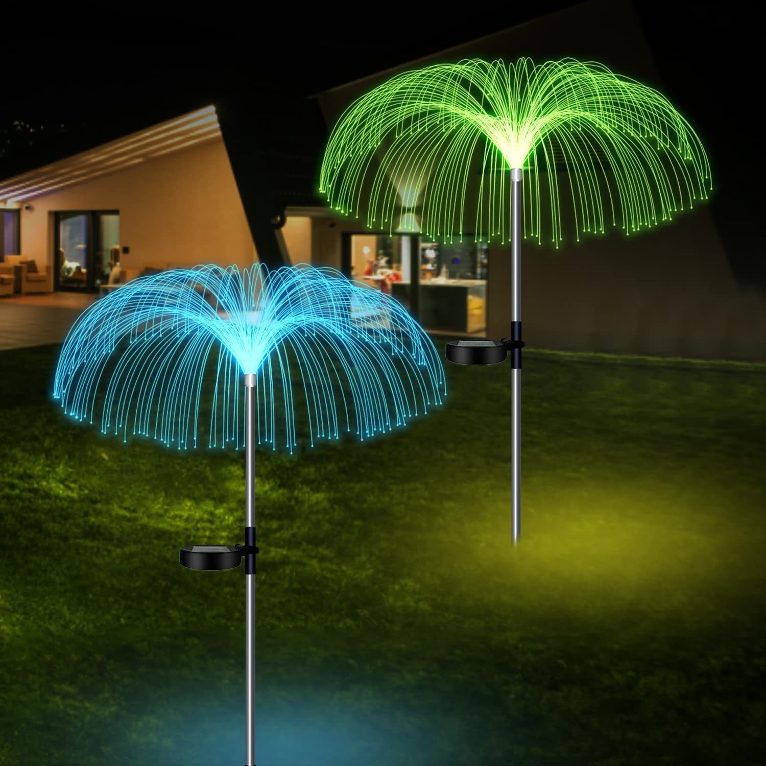 LEDソーラージェリーフィッシュガーデンライト屋外クリスマス - Outdoor Power For Christmas Lights のレビューと価格