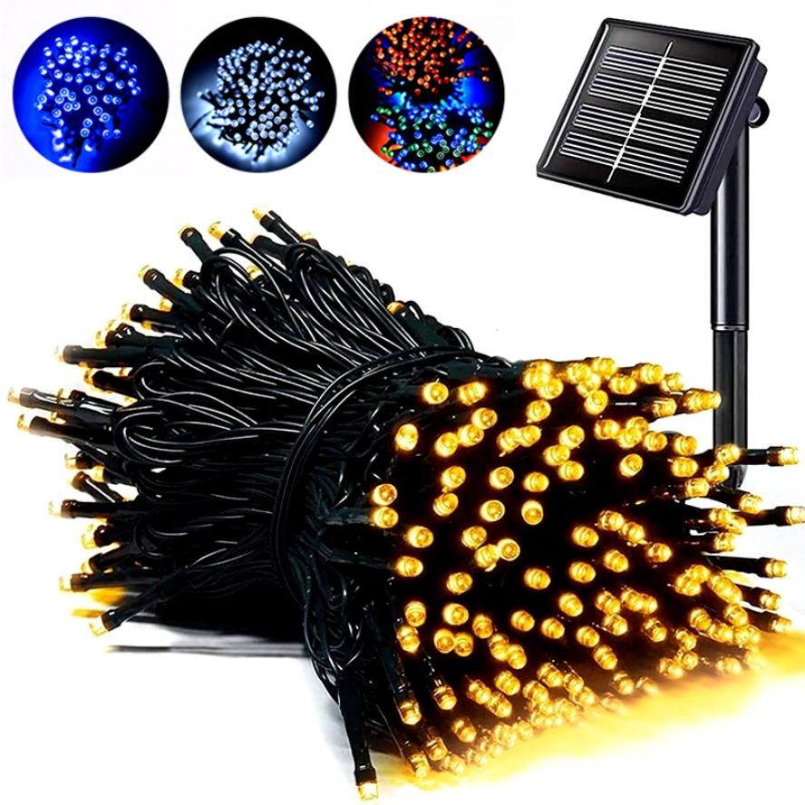 32 メートル 22 メートル 8 モード LED ソーラー - Outdoor Power For Christmas Lights のレビューと価格