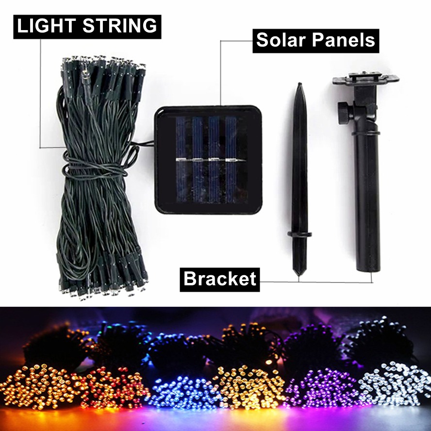 32 メートル 22 メートル 8 モード LED ソーラー - Outdoor Power For Christmas Lights のレビューと価格