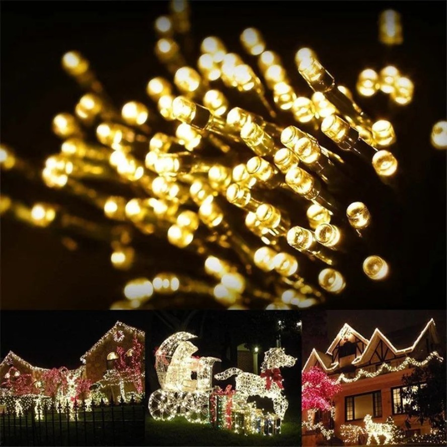 32 メートル 22 メートル 8 モード LED ソーラー - Outdoor Power For Christmas Lights のレビューと価格