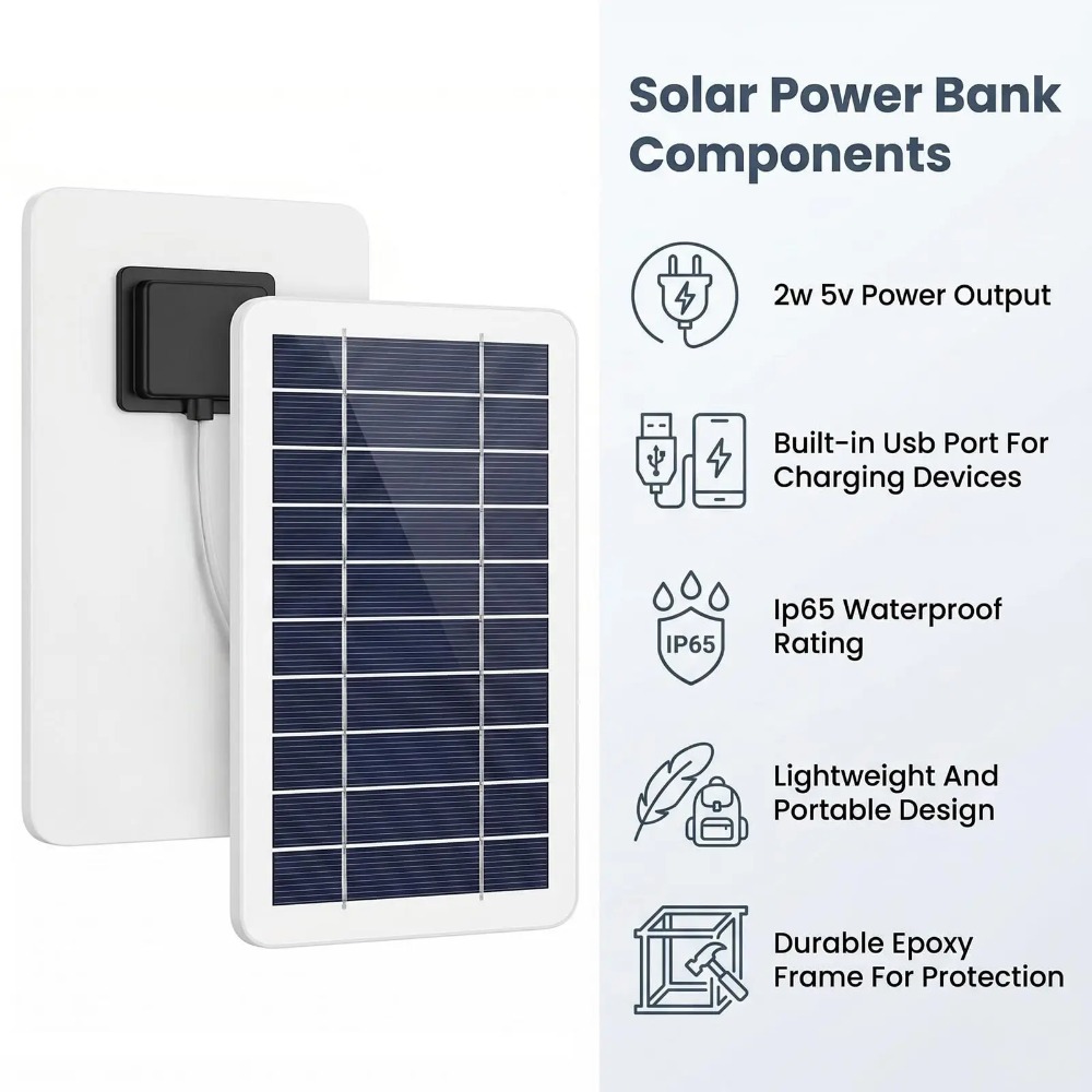 屋外用USBソーラーチャージャー、携帯用ソーラーパネル（電話 - Outdoor Usb Power Bank のレビューと価格