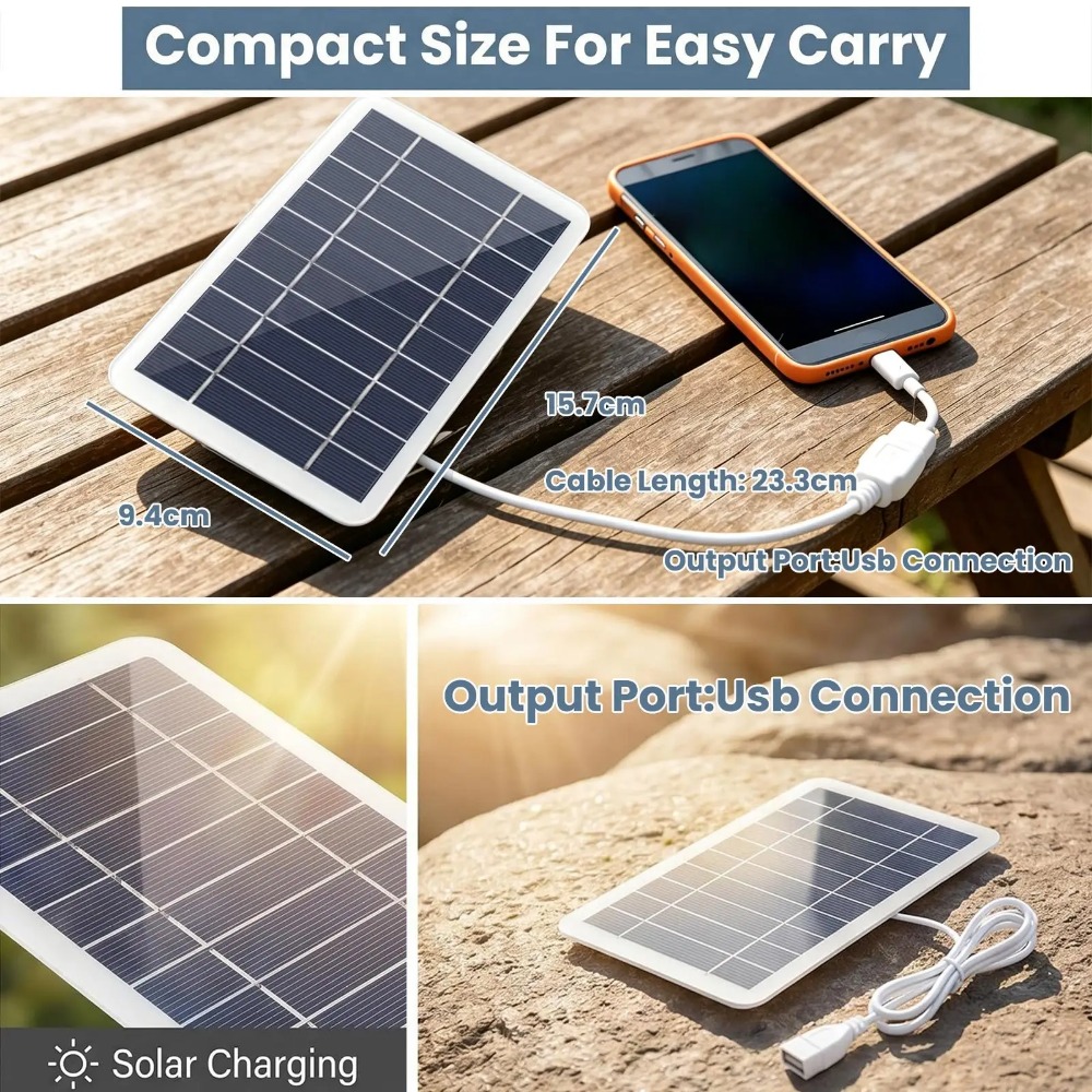 屋外用USBソーラーチャージャー、携帯用ソーラーパネル（電話 - Outdoor Usb Power Bank のレビューと価格