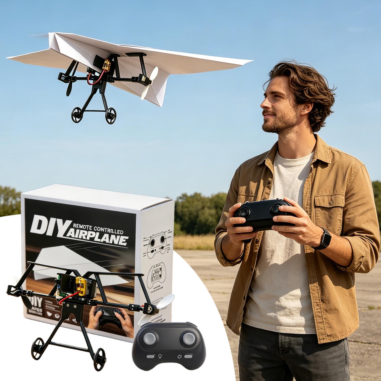 DIY RC 紙飛行機キット ガーデン航空機おもちゃ 電動リ - Outdoor Power Usa のレビューと価格
