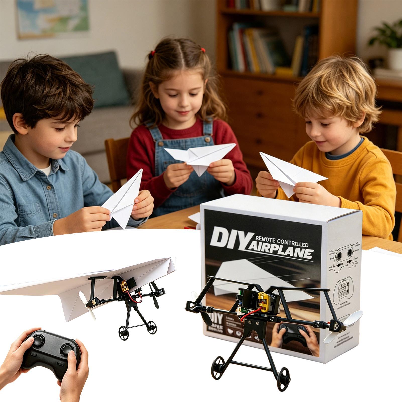 DIY RC 紙飛行機キット ガーデン航空機おもちゃ 電動リ - Outdoor Power Usa のレビューと価格