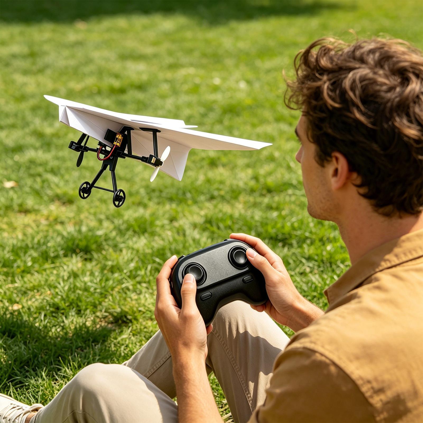 DIY RC 紙飛行機キット ガーデン航空機おもちゃ 電動リ - Outdoor Power Usa のレビューと価格